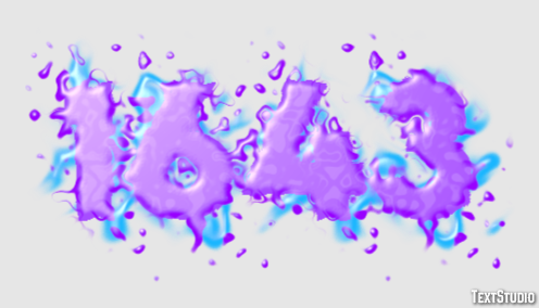 1643 Text Effect