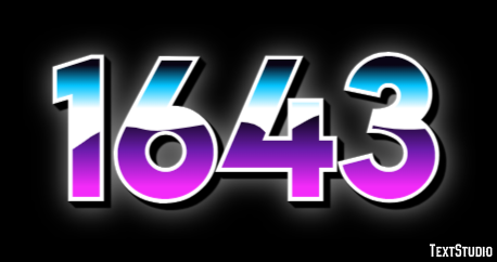 1643 Text Effect