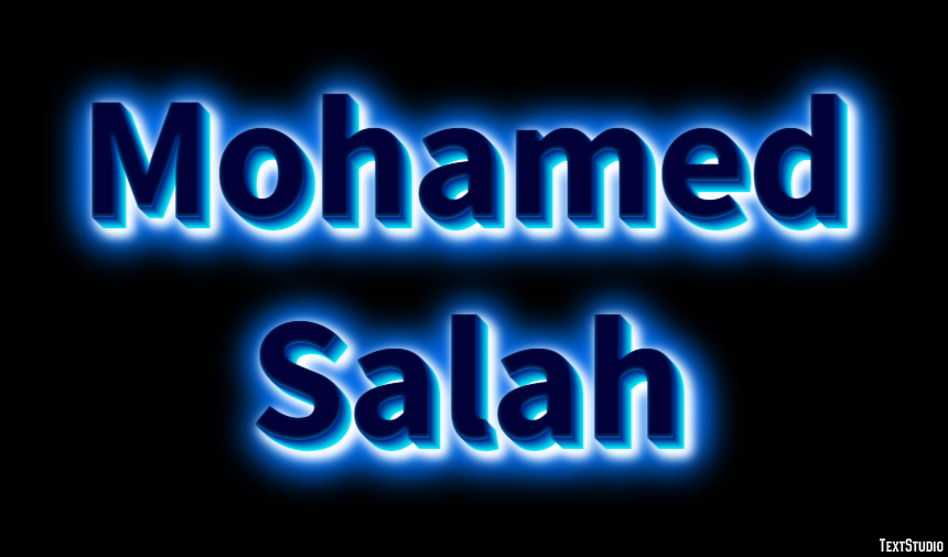 Mohamed Salah Efecto de Texto
