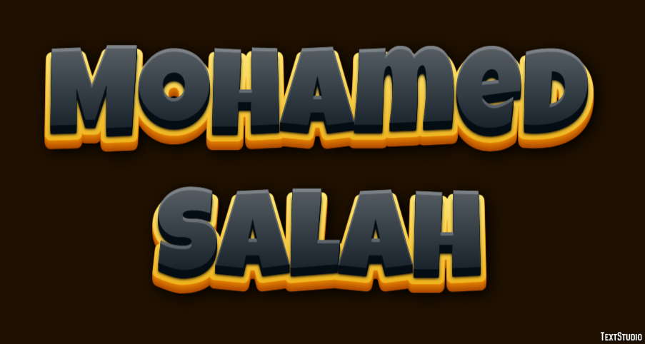 Mohamed Salah Efecto de Texto