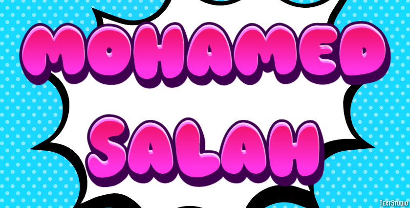 Mohamed Salah Efecto de Texto
