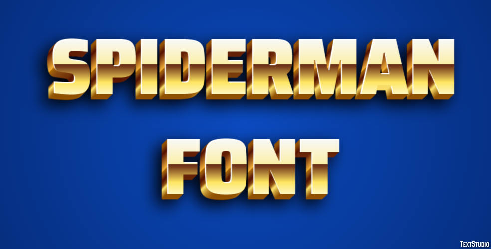Spiderman Font Effet de Texte