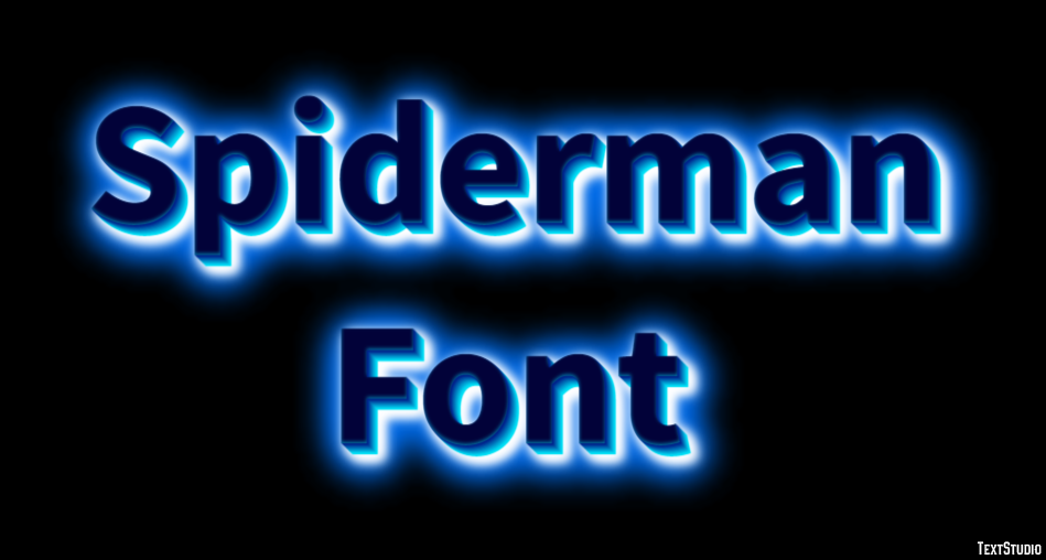 Spiderman Font Effet de Texte