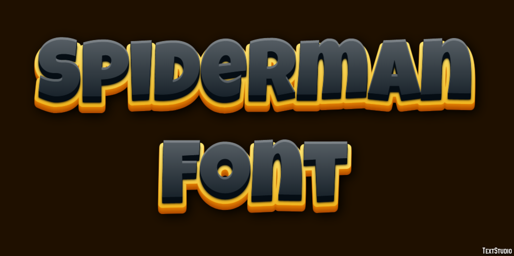Spiderman Font Effet de Texte