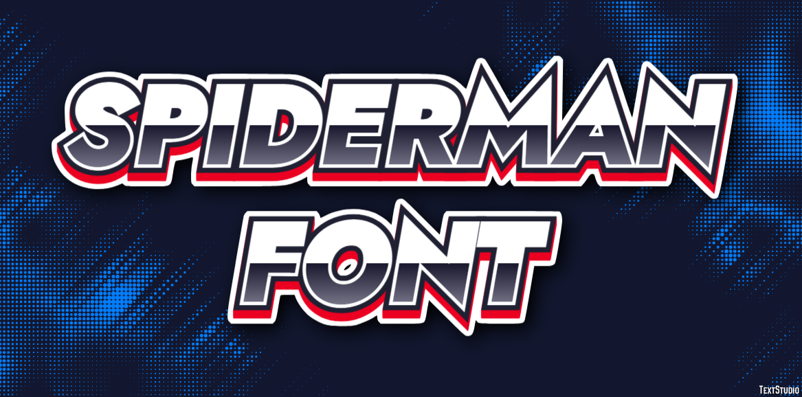Spiderman Font Effet de Texte