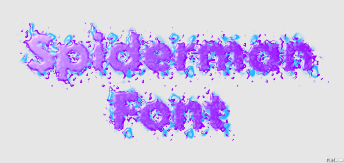 Spiderman Font Effet de Texte