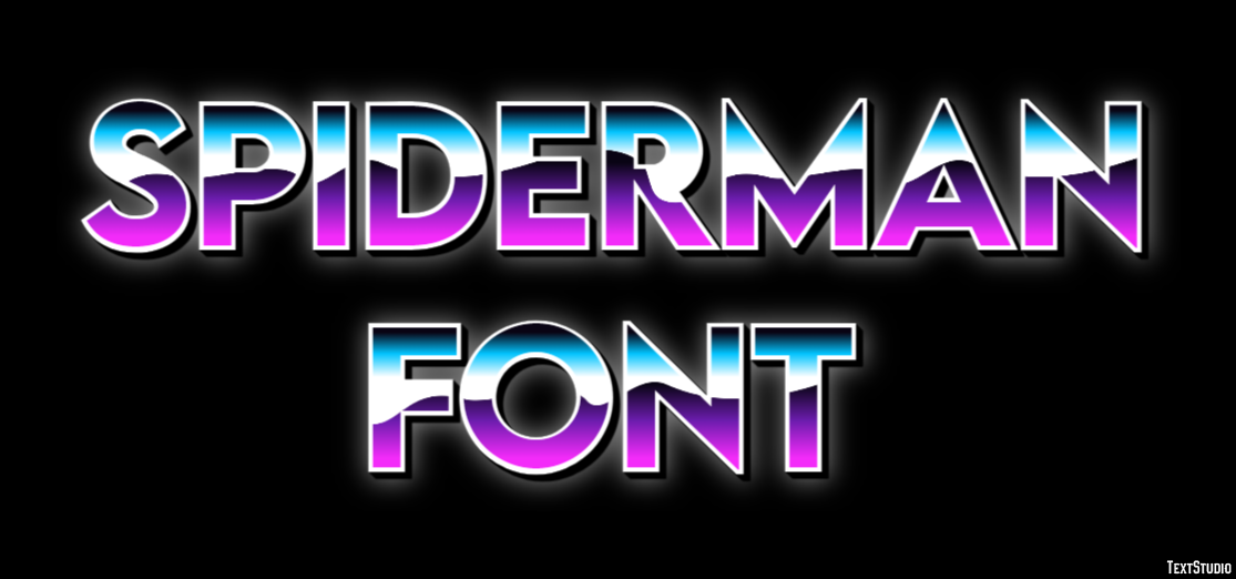 Spiderman Font Effet de Texte