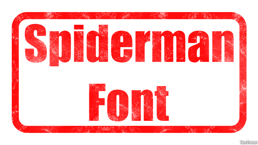 Spiderman Font Effet de Texte