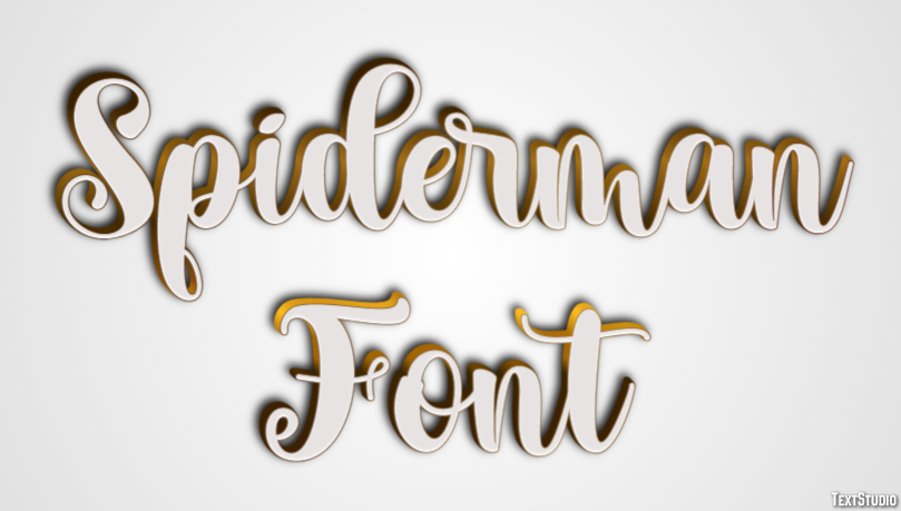 Spiderman Font Effet de Texte