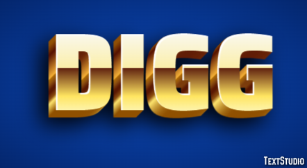 Digg Text effect
