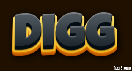 Digg Text effect