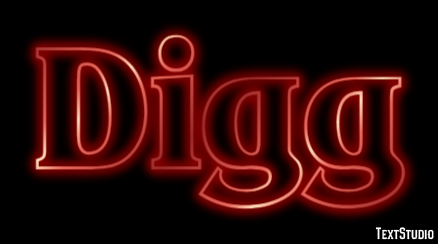 Digg Text effect