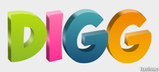 Digg Text effect