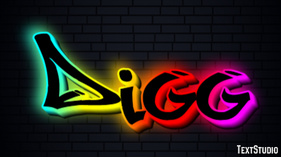 Digg Text effect