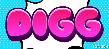Digg Text effect