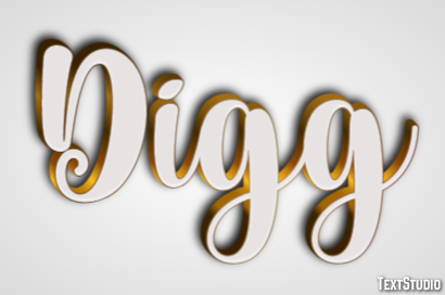 Digg Text effect