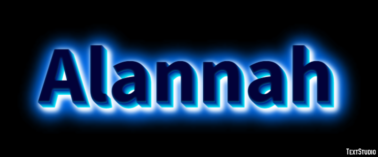 Alannah Text effect