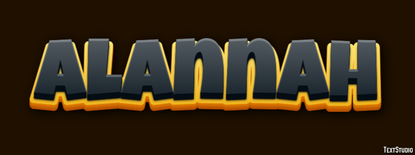 Alannah Text effect