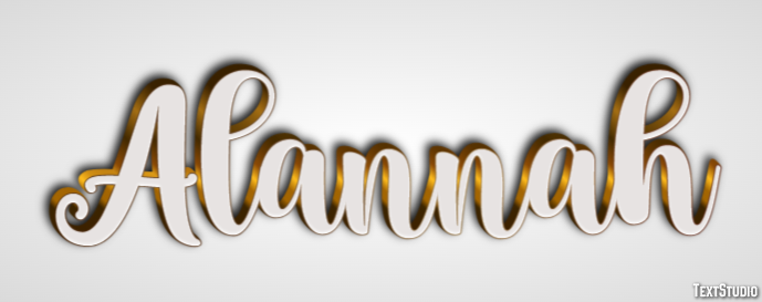Alannah Text effect