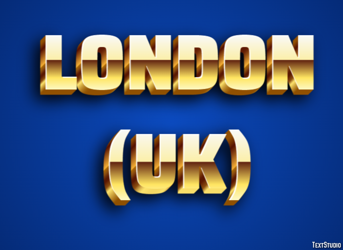 London (UK) Metin Efekti