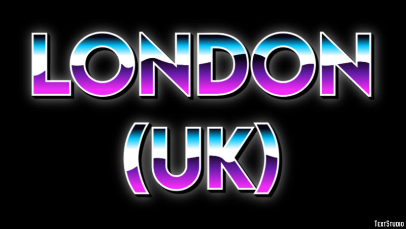 London (UK) Efekt tekstowy