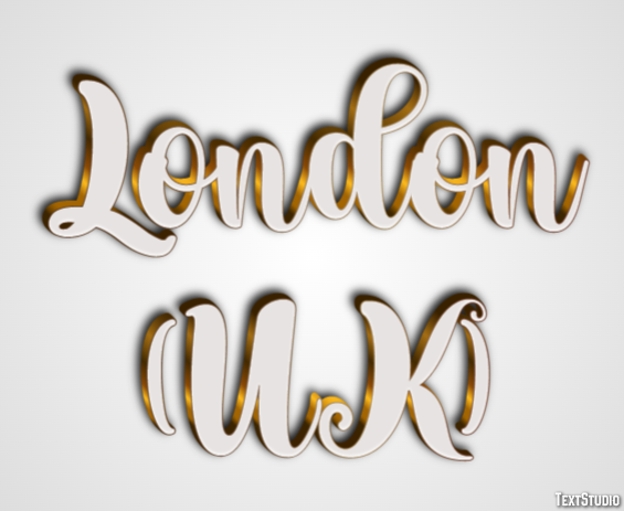 London (UK) Efekt tekstowy