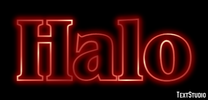 Halo Efecto de texto