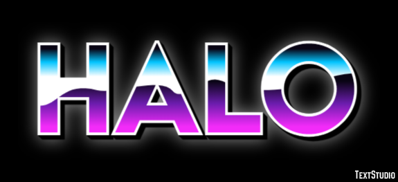 Halo Efecto de texto