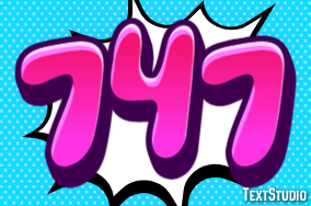 747 Text Effect