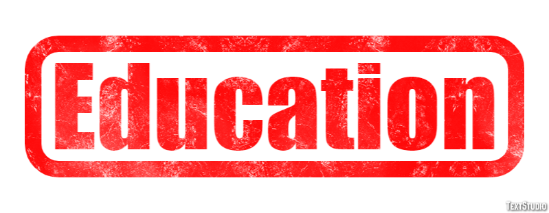 Education Text effect