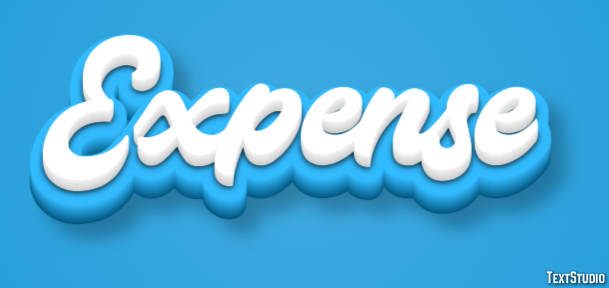 Expense Efecto de Texto
