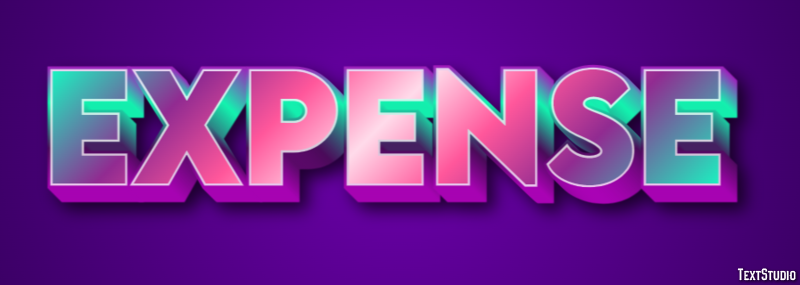 Expense Efecto de Texto