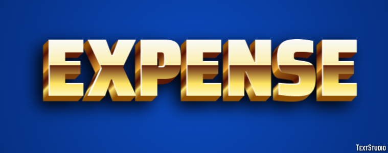 Expense Efeito de texto