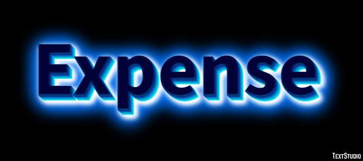 Expense Efeito de texto