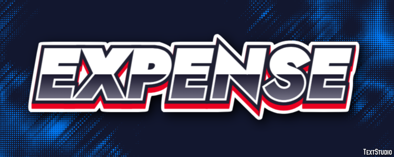 Expense Text Effect