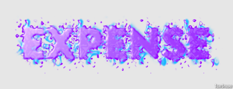 Expense Efecto de Texto
