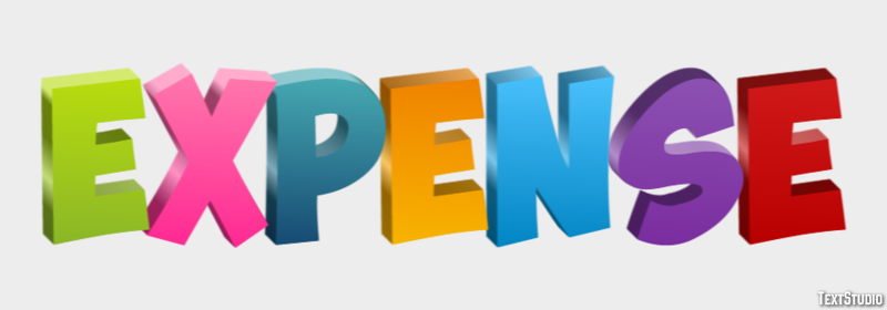 Expense Efecto de Texto