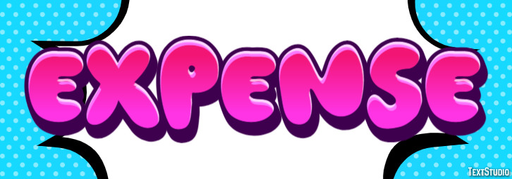 Expense Text Effect