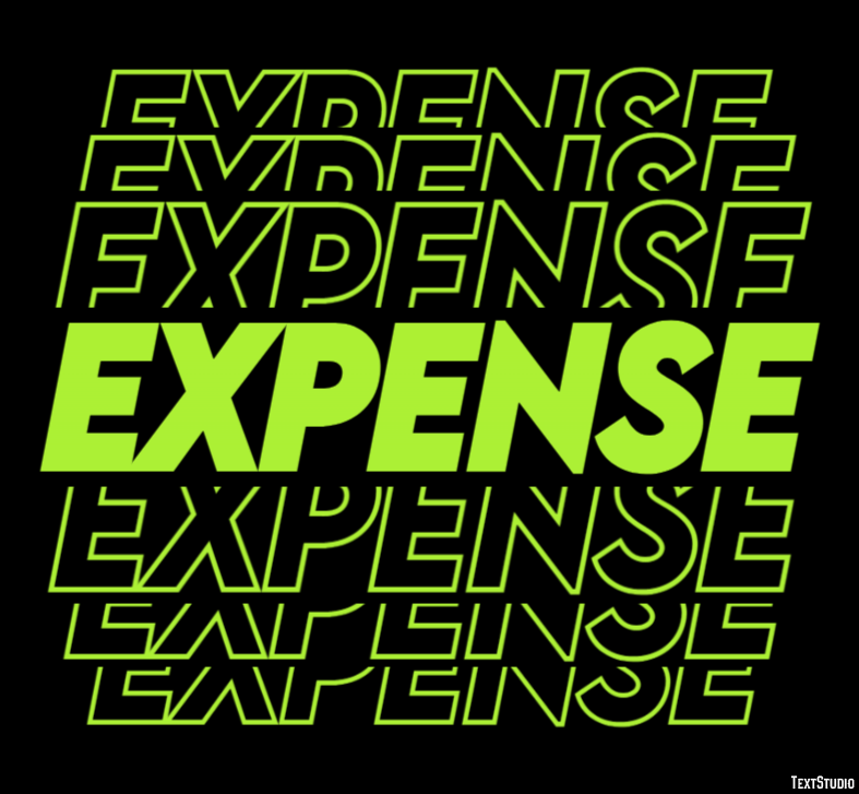 Expense Efecto de Texto