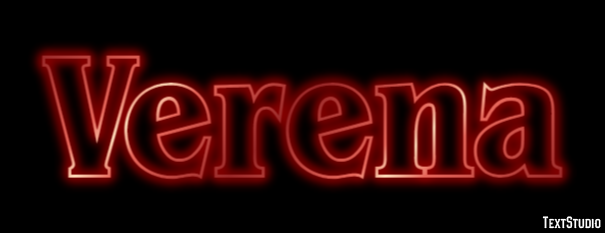 Verena Text effect