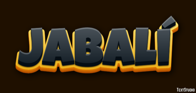 Jabalí Tekst effect
