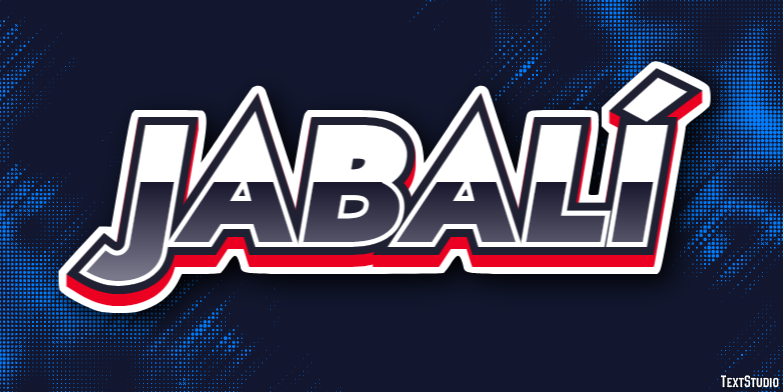 Jabalí Texteffekt