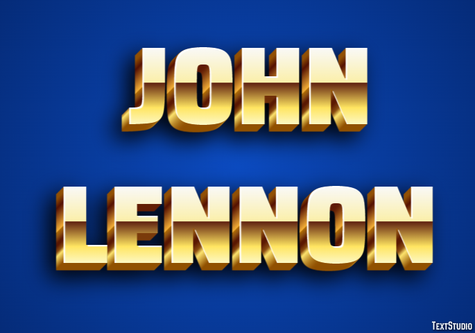 John Lennon Text Effect