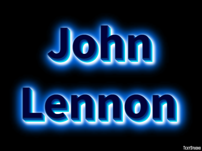 John Lennon Text Effect