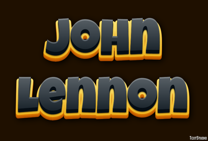 John Lennon テキスト効果