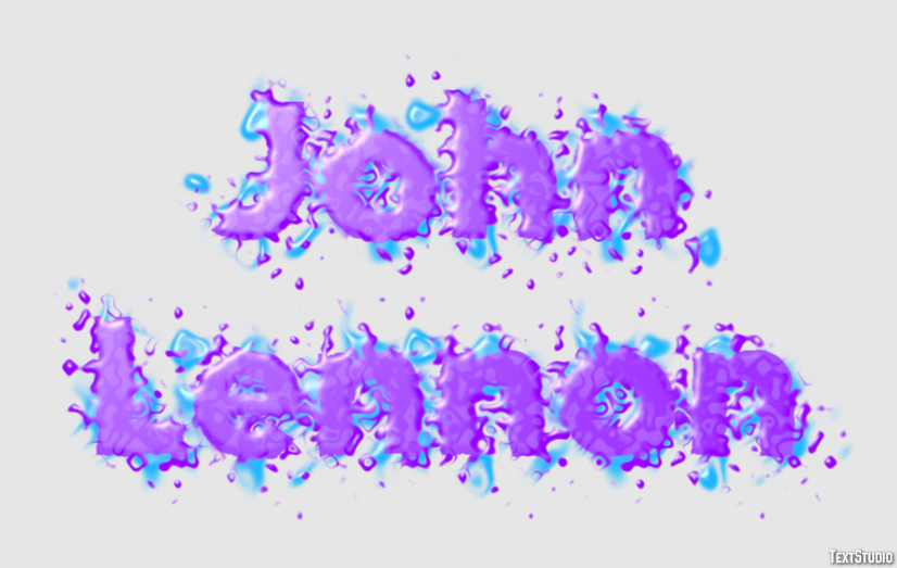 John Lennon Efeito de texto