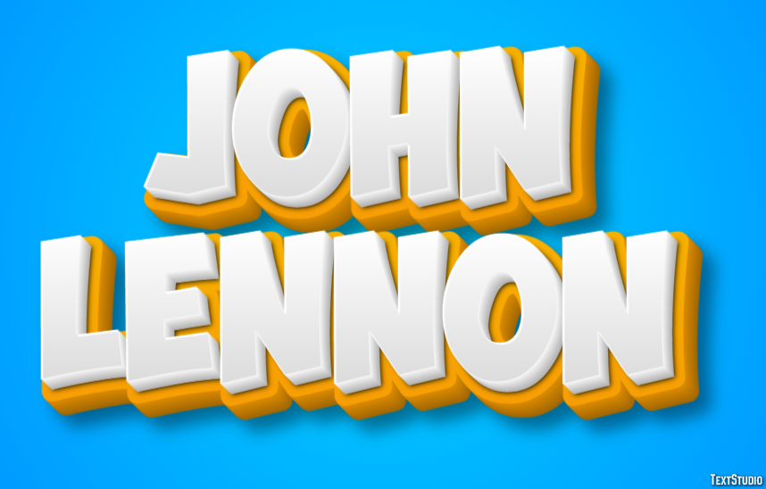 John Lennon Text Effect