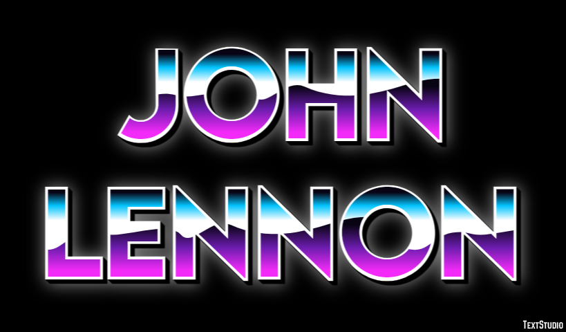 John Lennon Text Effect