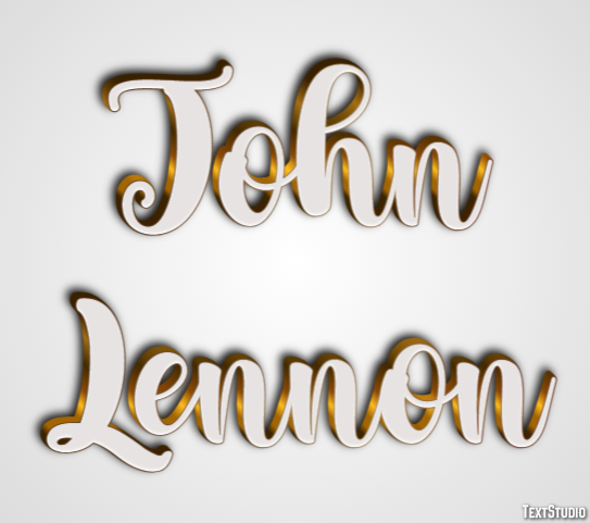 John Lennon テキスト効果