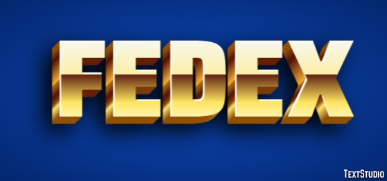 FedEx Effet de Texte